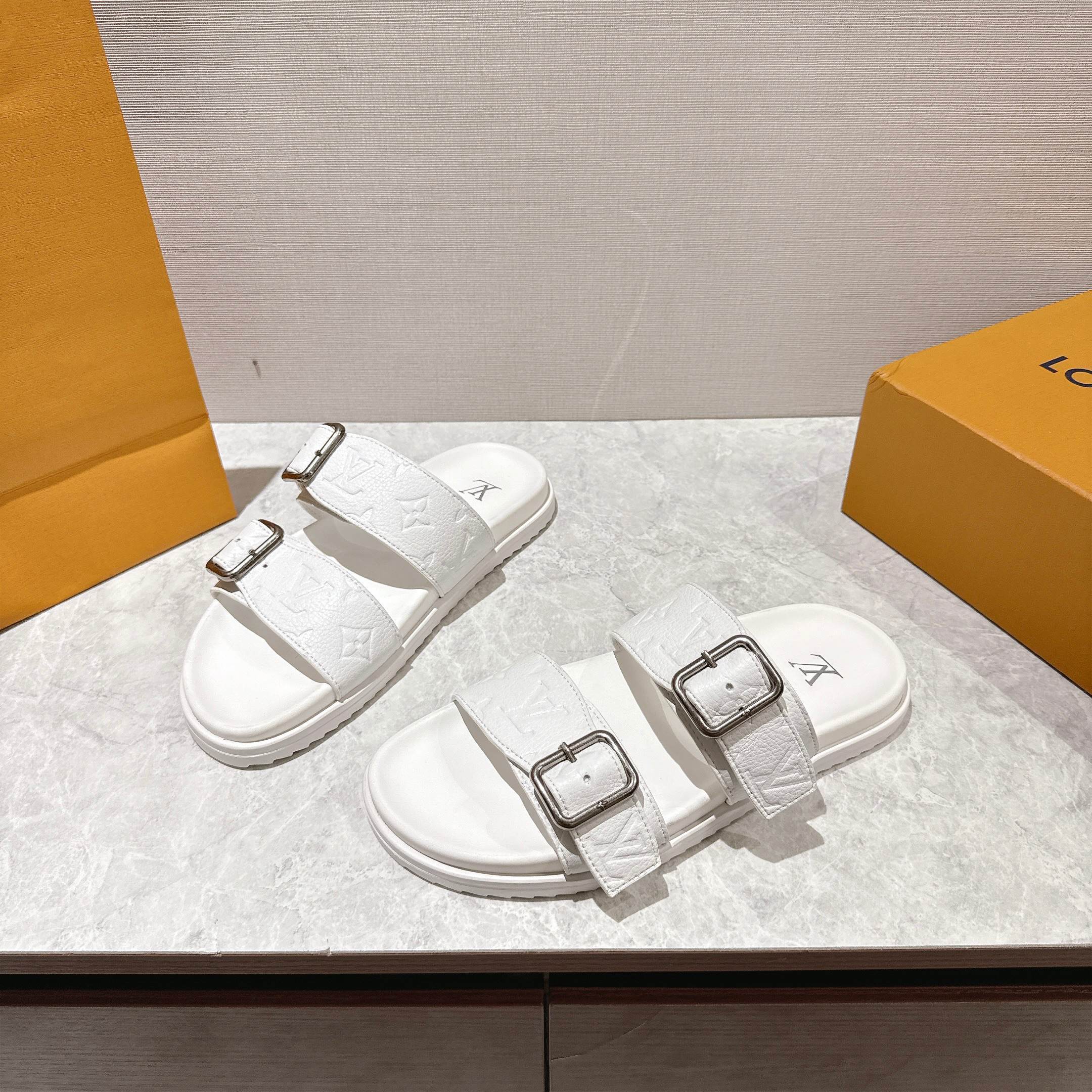 Louis Vuitton LV Venice Mule White 1AHSIX - Image 4