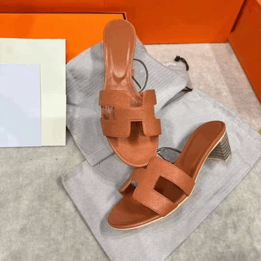 Alternative view of Hermes Oasis Sandals Orange Gold H222203Z 20370
