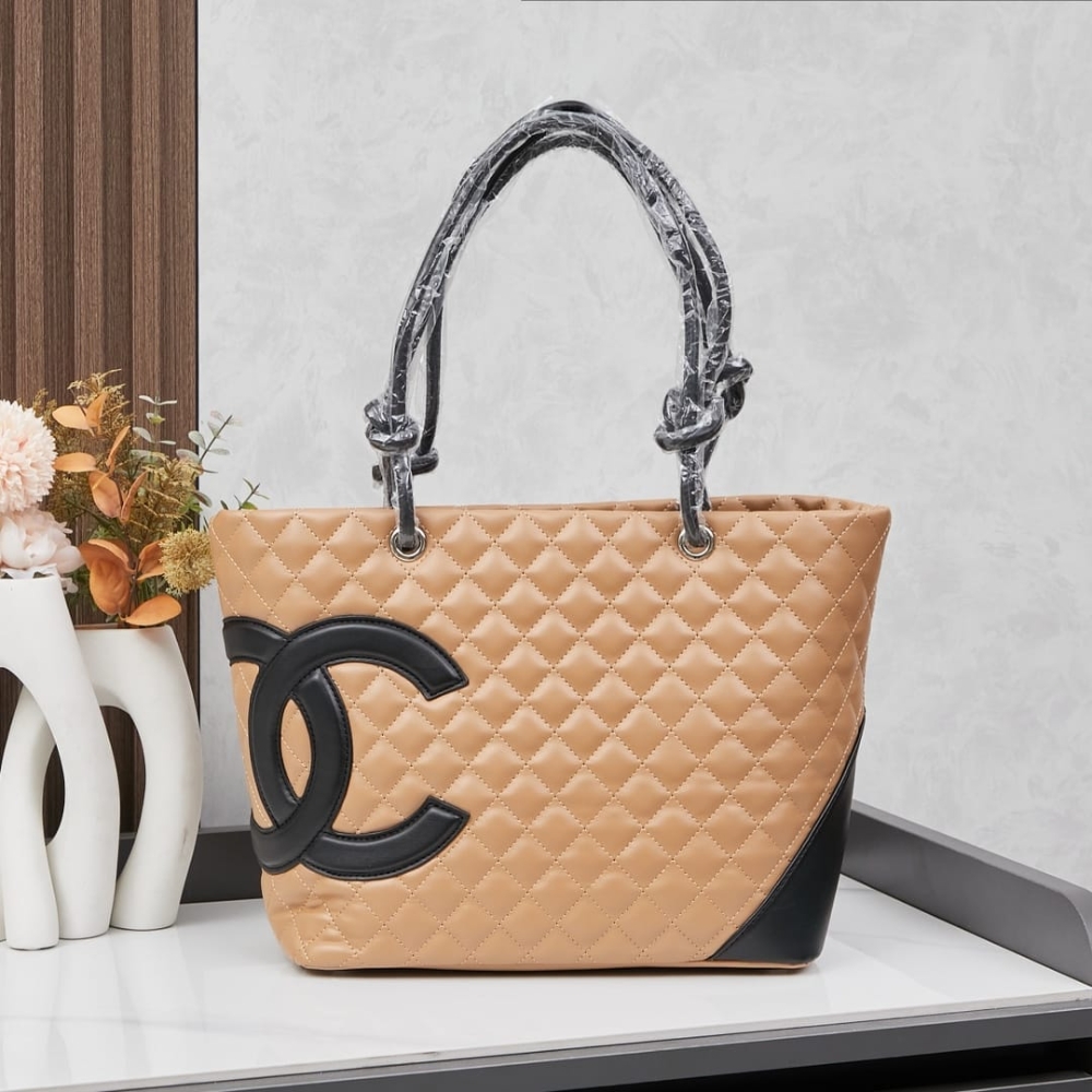 Alternative view of Chanel Cambon Line Medium Tote Bag In Beige 28cm