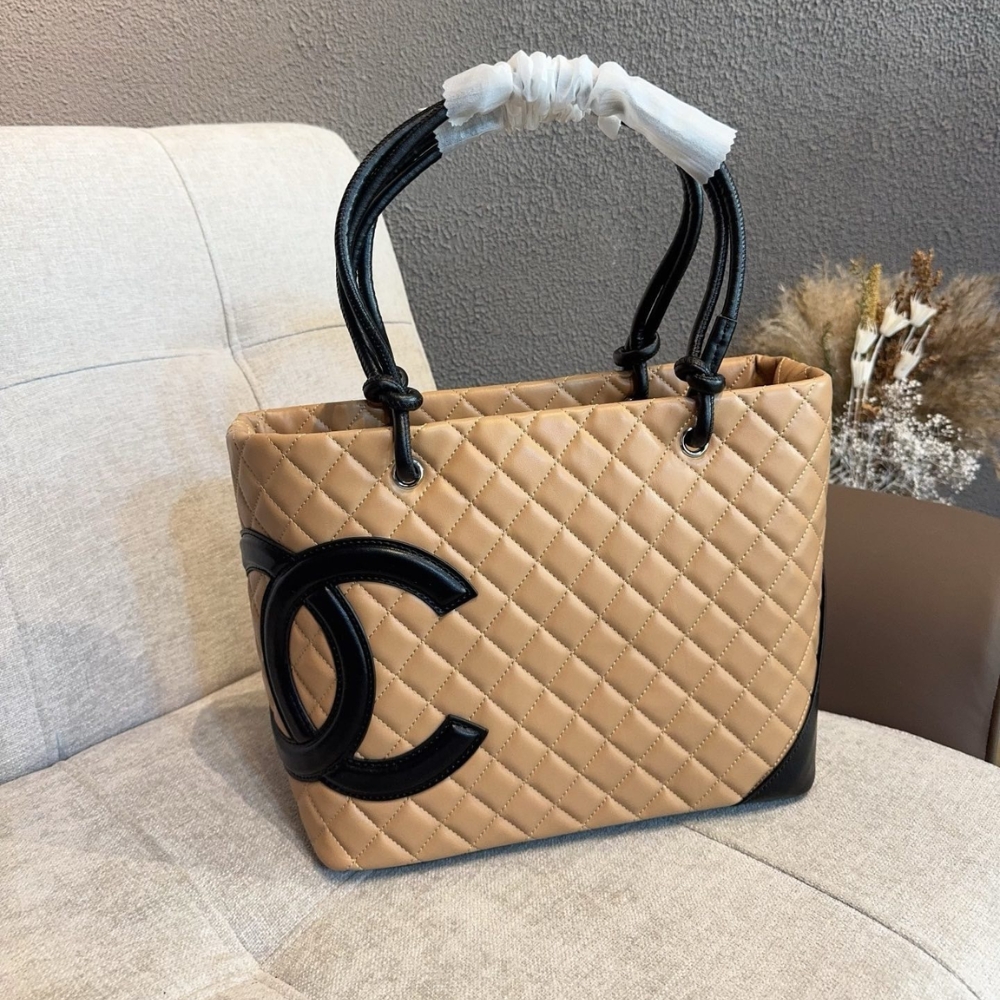 Alternative view of Chanel Cambon Line Medium Tote Bag In Beige 28cm