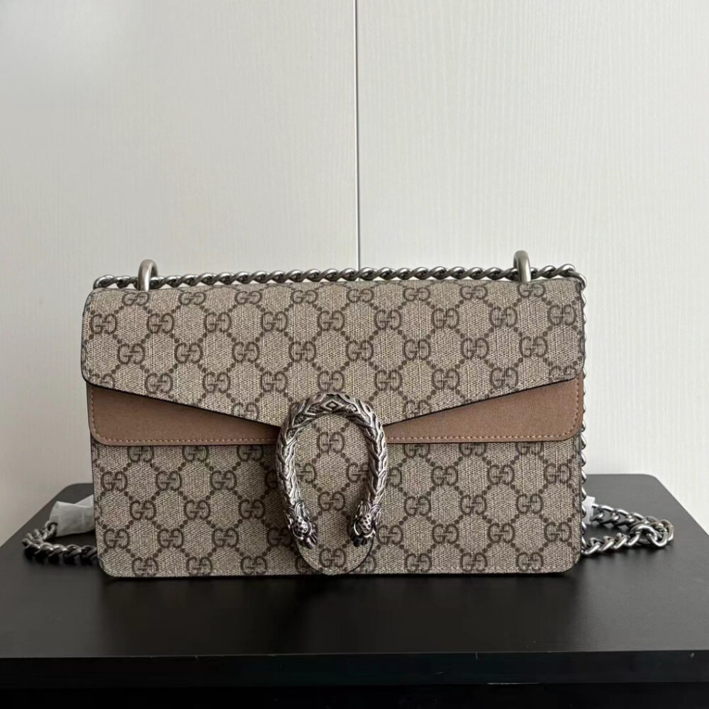 Alternative view of [Super Vip 1:1] Gucci Dionysus Medium Shoulder Bag Beige Ebony GG Supreme 28cm 499623 92TJN 8660