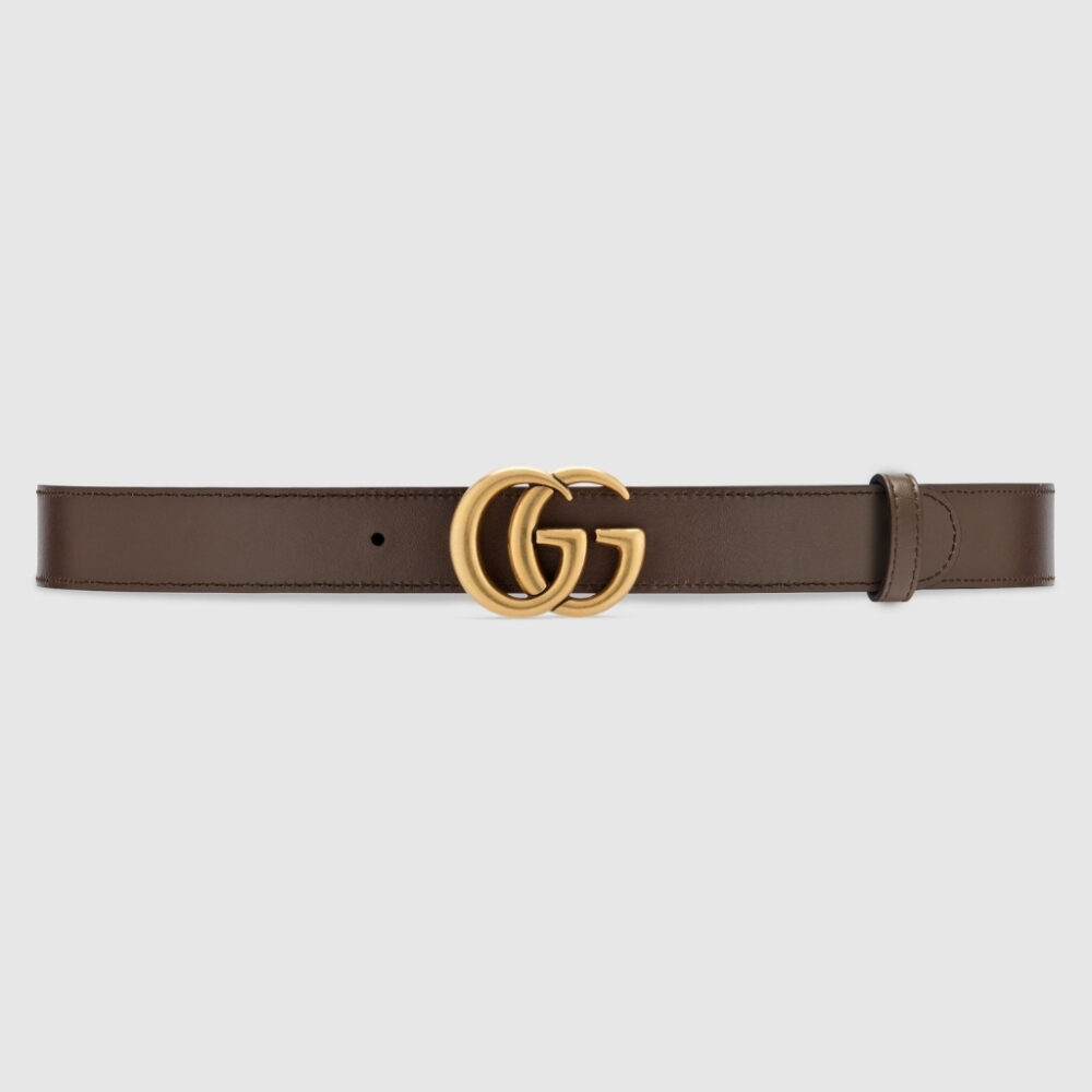 Alternative view of Gucci GG Marmont Reversible Belt Brown Leather 659417 92TIC 8358