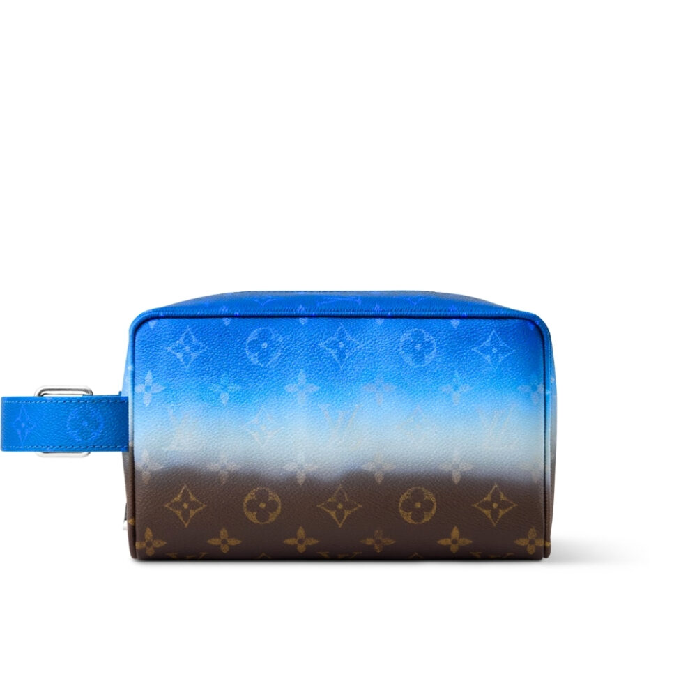 Louis Vuitton Locker Dopp Kit Monogram Pigment Blue 23cm M28228