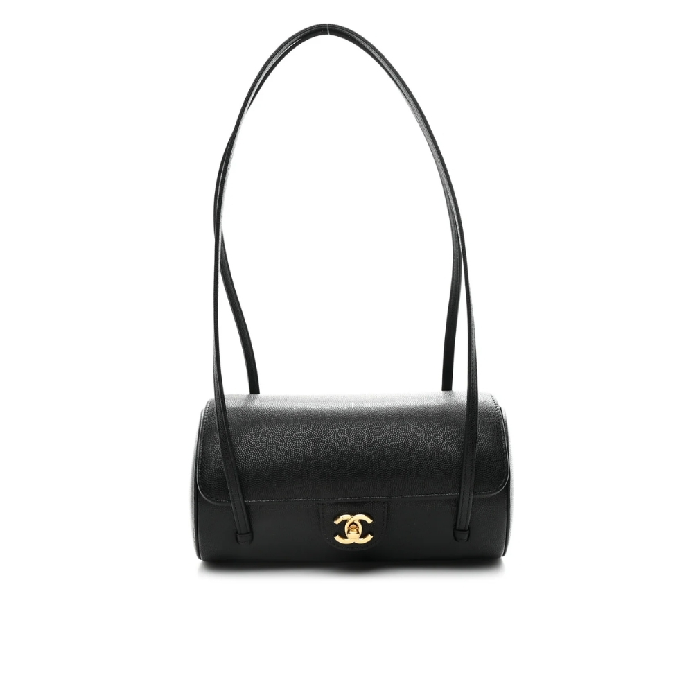 Chanel Small Preppy Coco Bowling Bag Black 20Cm