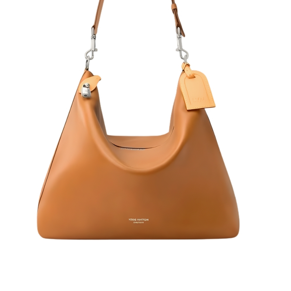 Louis Vuitton Vagabond Hobo Bag Caramel Brown 38Cm M28392