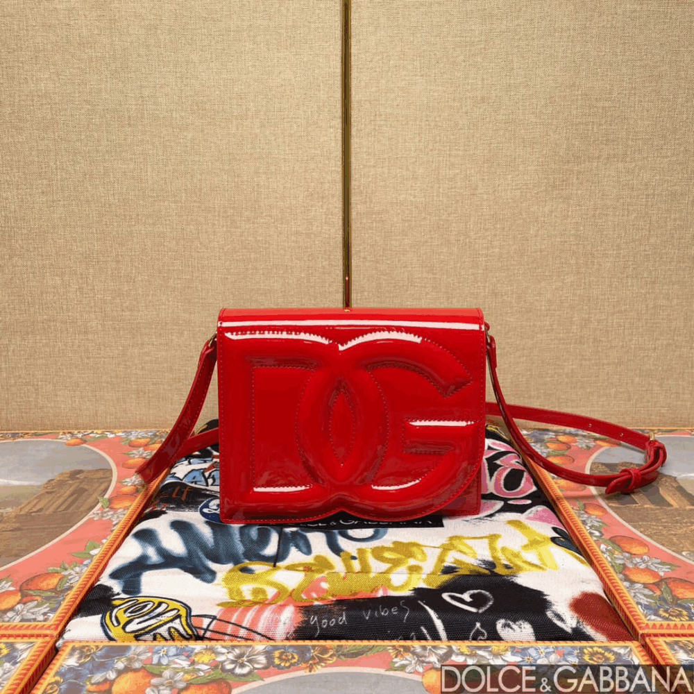 Alternative view of [Super Vip 1:1] Dolce Gabbana DG Logo Crossbody Bag Red 20Cm BB7287AW5768X052